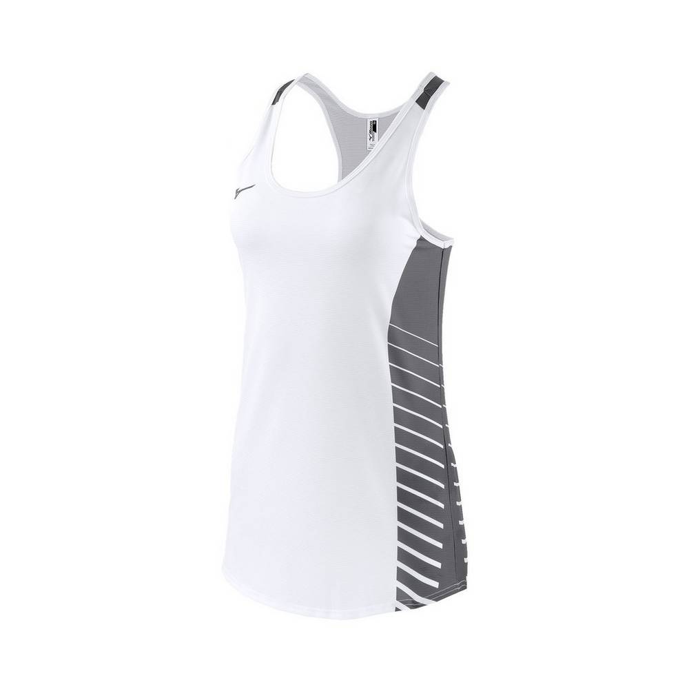 Womens Mizuno Team Tank Top White Philippines (OHRGNJ462)